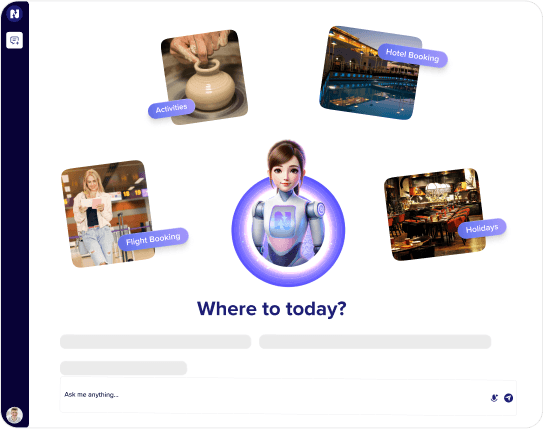 SHASA AI travel assistant chat interface