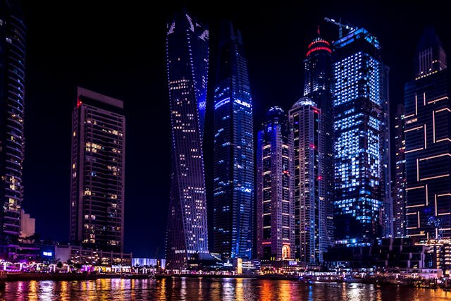 Dubai Skyline at Night